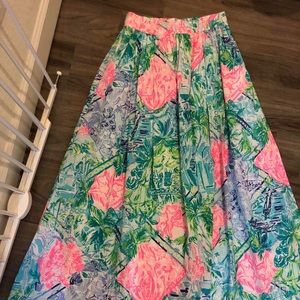 Bohemian queen Lilly Pulitzer maxi skirt